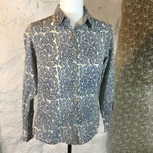 AYURVASTRAM Leaf Long Sleeve Button-up